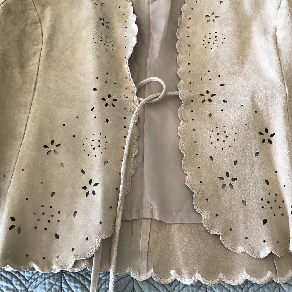 Suede Open Front Jacket - image 6